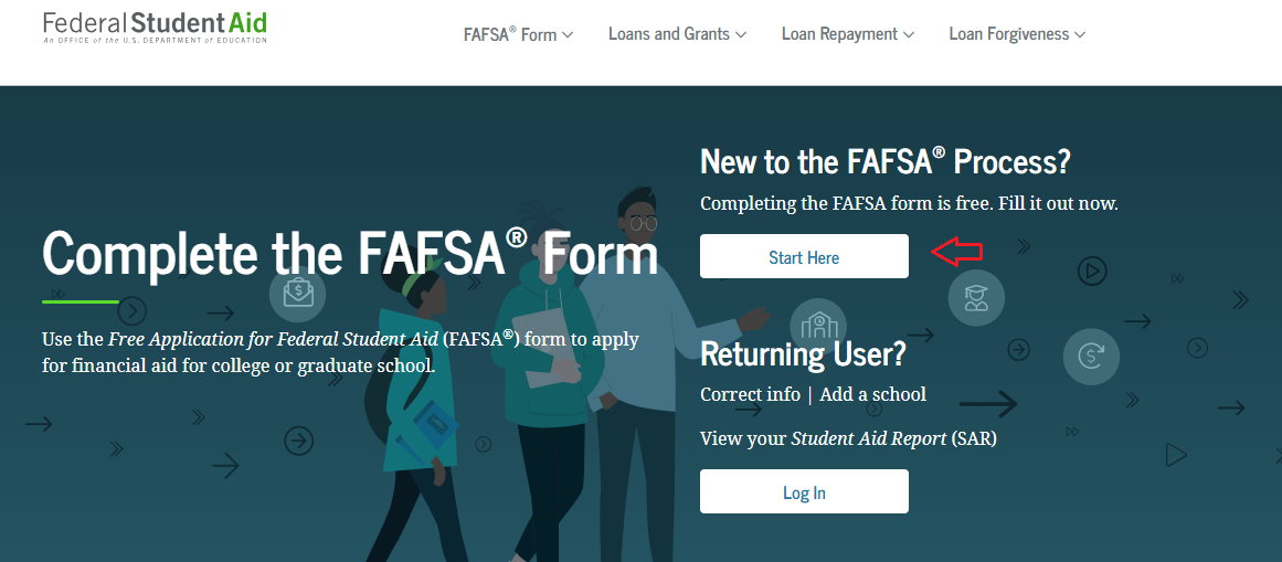 FAFSA Application - Step 1